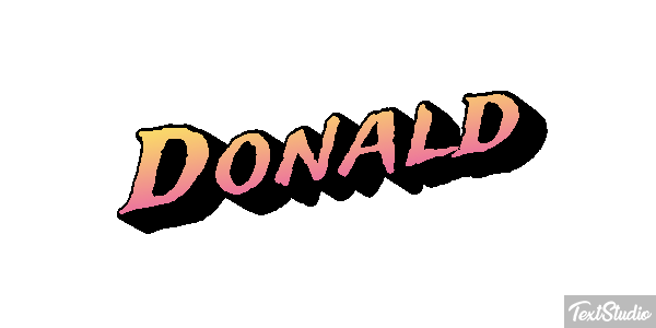 Donald Efecto de texto