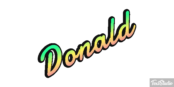 Donald Efecto de texto