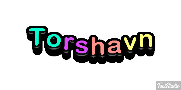 Tórshavn Effetto testo