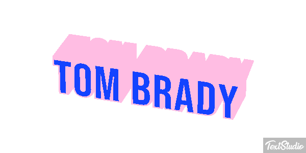 Tom Brady テキスト効果