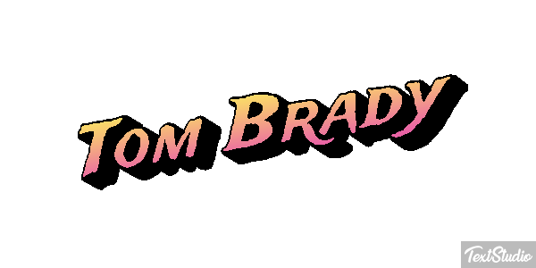 Tom Brady テキスト効果
