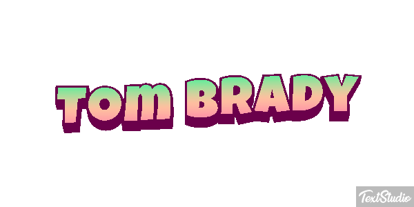 Tom Brady テキスト効果
