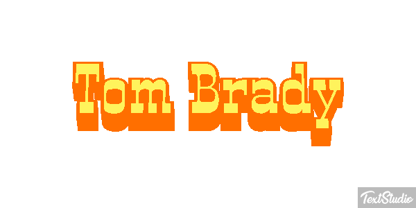 Tom Brady テキスト効果