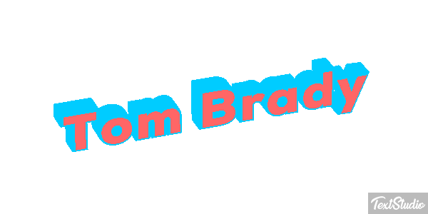 Tom Brady テキスト効果