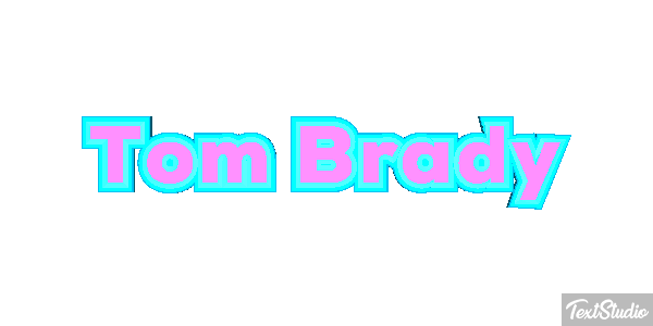 Tom Brady テキスト効果