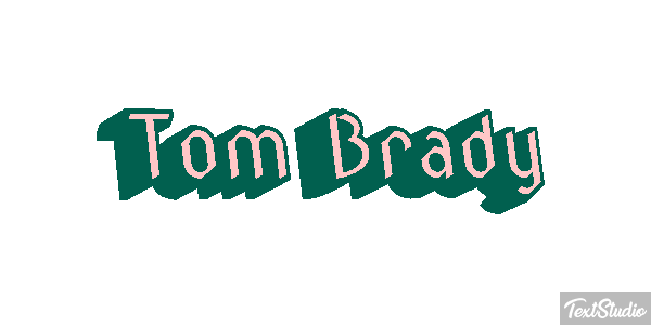 Tom Brady テキスト効果