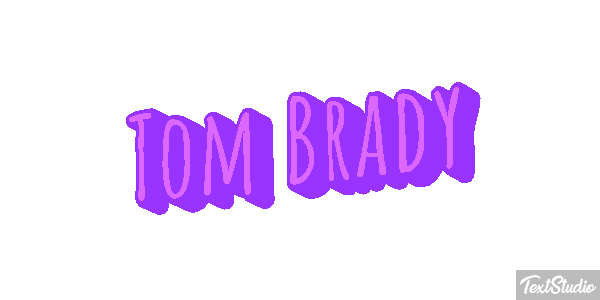 Tom Brady テキスト効果