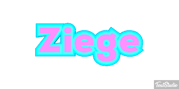 Ziege Texteffekt