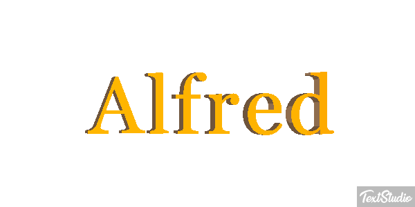 Alfred Text effect