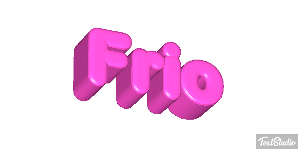 Frio Efeito do texto