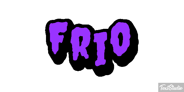 Frio Efeito do texto