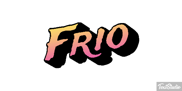 Frio Efeito do texto