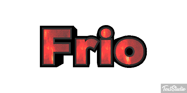Frio Efeito do texto