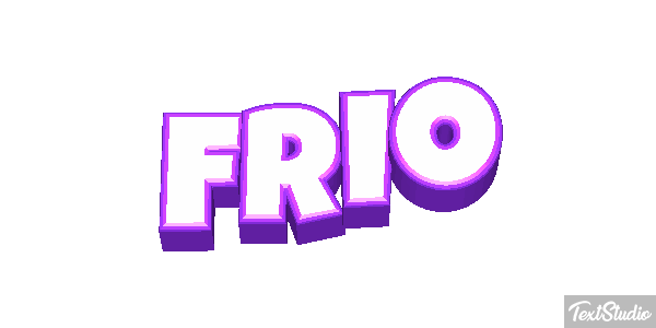 Frio Efeito do texto