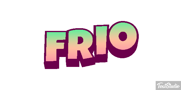 Frio Efeito do texto