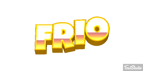 Frio Efeito do texto