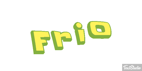 Frio Efeito do texto