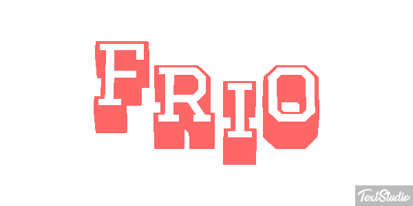 Frio Efeito do texto