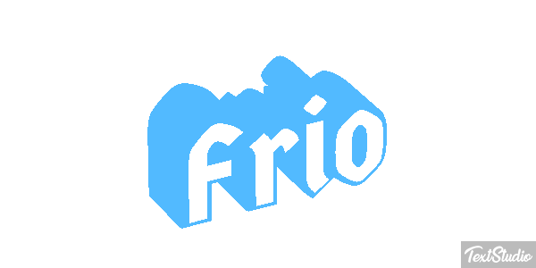 Frio Efeito do texto