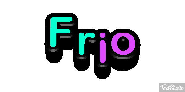 Frio Efeito do texto