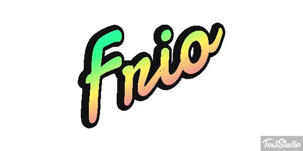Frio Efeito do texto