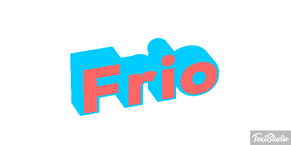 Frio Efeito do texto