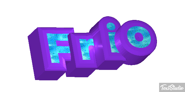 Frio Efeito do texto