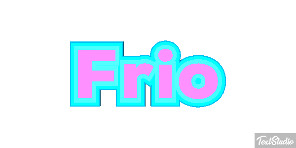 Frio Efeito do texto