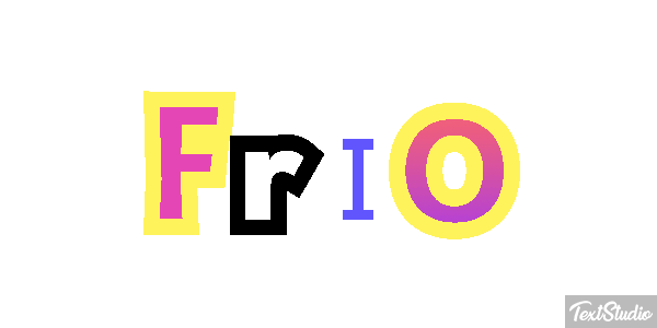Frio Efeito do texto