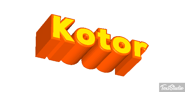 Kotor Tekst effect