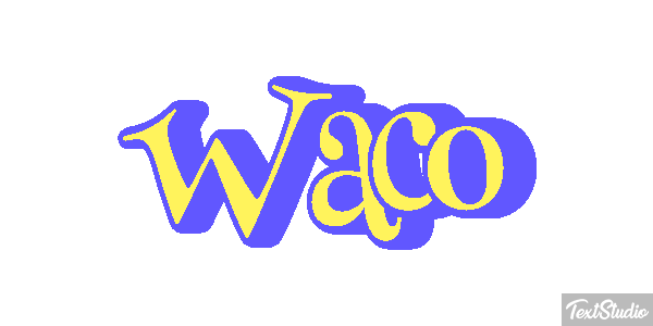 Waco Efeito do texto