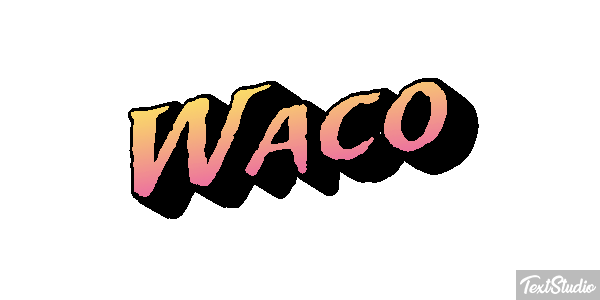 Waco Efeito do texto