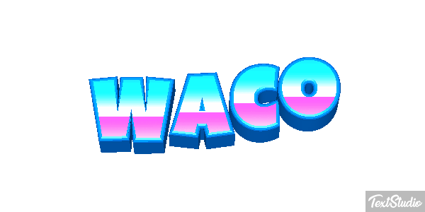 Waco Efeito do texto