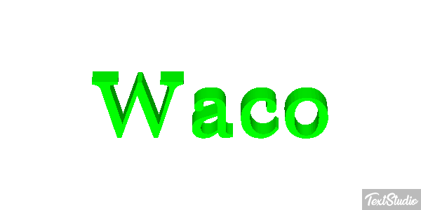 Waco Efeito do texto