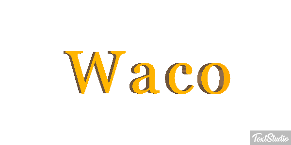 Waco Efeito do texto