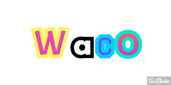 Waco Efeito do texto