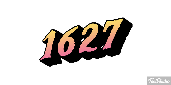1627 Text effect