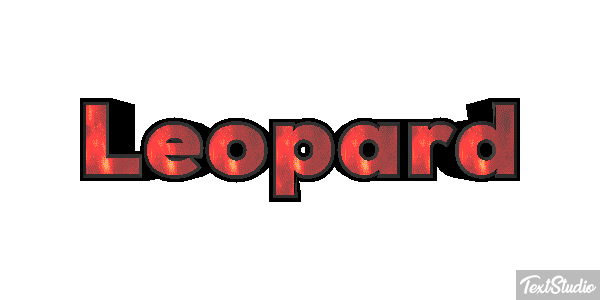 Leopard Efekt tekstowy