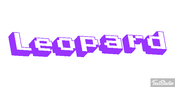 Leopard Efekt tekstowy