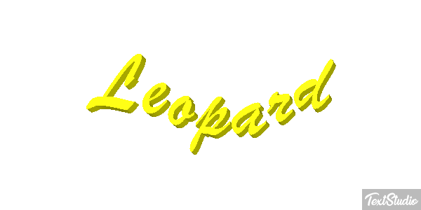 Leopard Efekt tekstowy