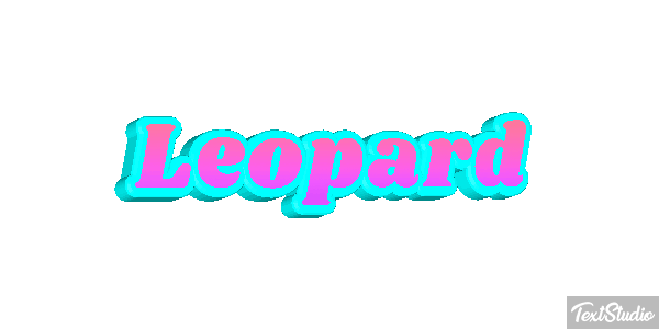 Leopard Efekt tekstowy