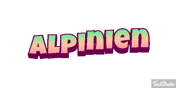 Alpinien Tekst effect