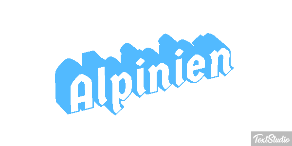 Alpinien Tekst effect