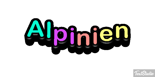 Alpinien Tekst effect