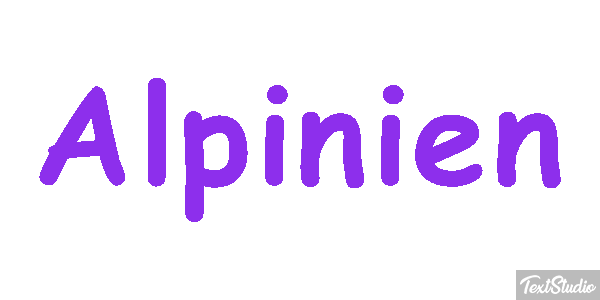 Alpinien Tekst effect
