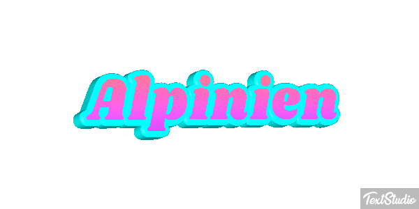 Alpinien Tekst effect