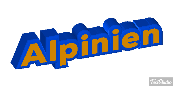 Alpinien Tekst effect