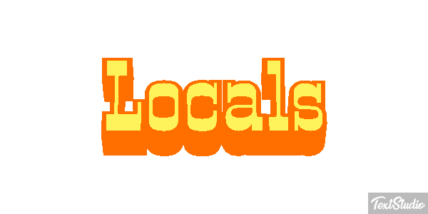 Locals Efecto de texto