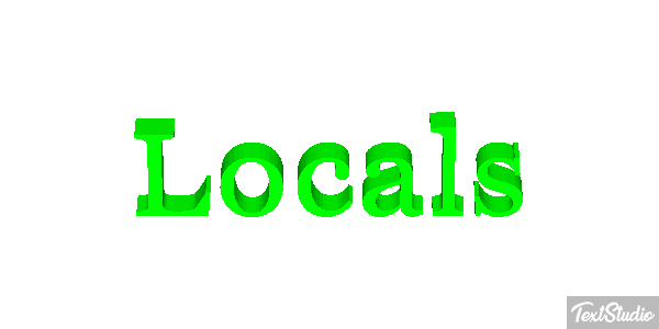 Locals Efecto de texto