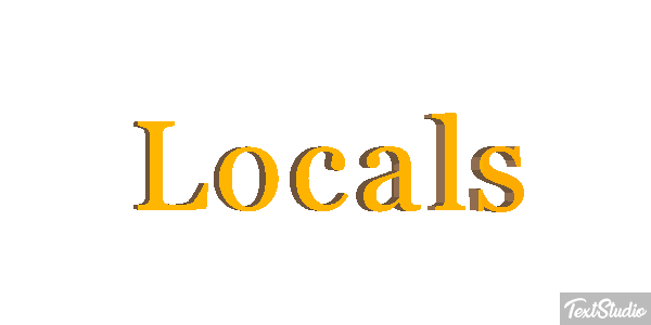 Locals Efecto de texto